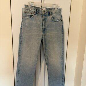 Zara Straight Leg Light Washed Denim